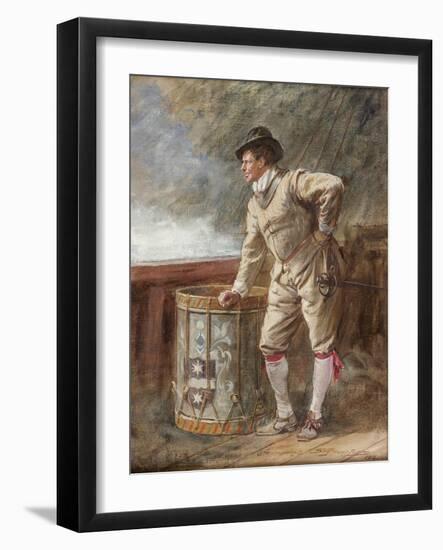 The Drum Watch, 1916-John Seymour Lucas-Framed Giclee Print