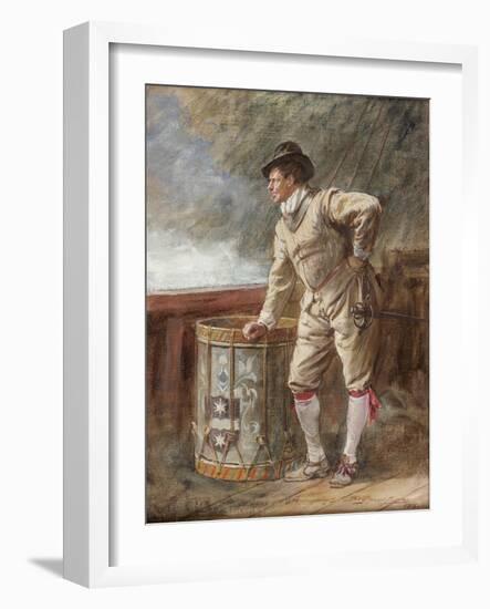 The Drum Watch, 1916-John Seymour Lucas-Framed Giclee Print