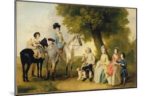 The Drummond Family, c.1769-Johann Zoffany-Mounted Giclee Print