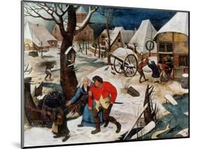 The Drunkard Being Led Home-Pieter Brueghel the Younger-Mounted Giclee Print