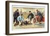 The Drunkard Does Not Know What He Is Doing and Exposes Himself to the Risk of Serious Accidents-null-Framed Giclee Print