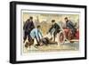 The Drunkard Does Not Know What He Is Doing and Exposes Himself to the Risk of Serious Accidents-null-Framed Giclee Print