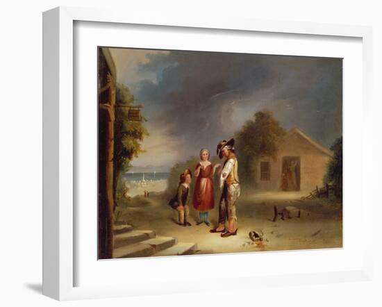 The Drunkard's Plight, 1845 (Oil on Canvas)-Robert Scott Duncanson-Framed Giclee Print