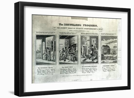 The Drunkard's Progress, 1826-John Warner Barber-Framed Giclee Print