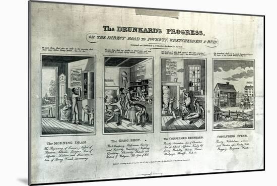 The Drunkard's Progress, 1826-John Warner Barber-Mounted Giclee Print