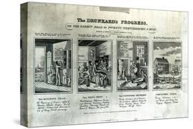 The Drunkard's Progress, 1826-John Warner Barber-Stretched Canvas