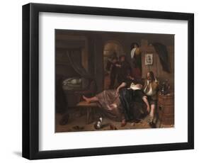 The Drunken Couple, 1655-Jan Steen-Framed Art Print