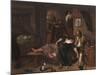 The Drunken Couple, 1655-Jan Steen-Mounted Art Print