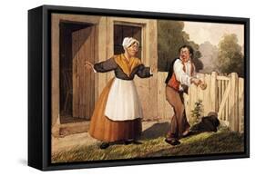 The Drunken Husband, C.1818-David Claypoole Johnston-Framed Stretched Canvas
