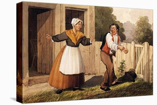 The Drunken Husband, C.1818-David Claypoole Johnston-Stretched Canvas