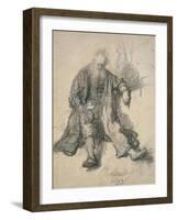 The Drunken Lot-Rembrandt van Rijn-Framed Giclee Print