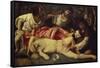 The Drunken Noah-Giovanni Bellini-Framed Stretched Canvas