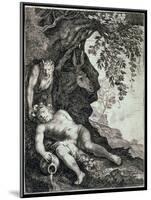 The Drunken Silenus, 17th Century-Moses van Uyttenbroeck-Mounted Giclee Print