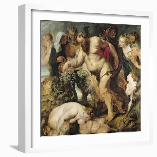 The Drunken Silenus, circa 1617-18-Peter Paul Rubens-Framed Giclee Print