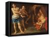 The Drunkenness of Noah-Gaspare Traversi-Framed Stretched Canvas