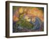 The Dryad and The Dragon-Josephine Wall-Framed Giclee Print