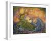 The Dryad and The Dragon-Josephine Wall-Framed Giclee Print