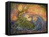 The Dryad and The Dragon-Josephine Wall-Framed Stretched Canvas