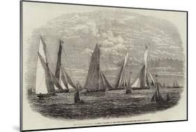 The Dublin Harbour Regatta, Yachts in the First Race Winding the First Flag-Boat-null-Mounted Giclee Print