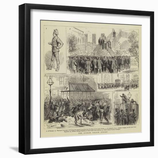 The Dublin Police Strike-null-Framed Giclee Print