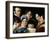 The Dubufe Family in 1820-Claude-Marie Dubufe-Framed Giclee Print