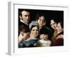 The Dubufe Family in 1820-Claude-Marie Dubufe-Framed Giclee Print
