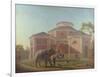 The Duc and Duchesse De Berry Visiting the Elephant at the Jardin Des Plantes in Paris, 1817-Jean Baptiste Berre-Framed Giclee Print