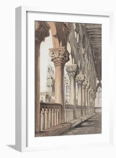 The Ducal Palace, Renaissance Capitals of the Loggia, 1851-John Ruskin-Framed Giclee Print