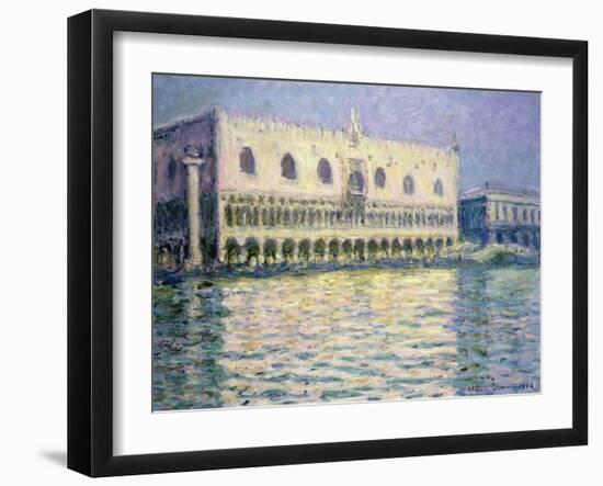 The Ducal Palace, Venice, 1908-Claude Monet-Framed Giclee Print