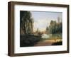 The Ducal Park of Colorno with a View of the Pond-null-Framed Giclee Print