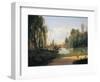 The Ducal Park of Colorno with a View of the Pond-null-Framed Giclee Print