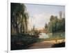 The Ducal Park of Colorno with a View of the Pond-null-Framed Giclee Print