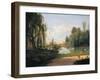 The Ducal Park of Colorno with a View of the Pond-null-Framed Giclee Print