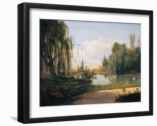 The Ducal Park of Colorno with a View of the Pond-null-Framed Giclee Print