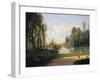 The Ducal Park of Colorno with a View of the Pond-null-Framed Giclee Print