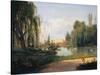 The Ducal Park of Colorno with a View of the Pond-null-Stretched Canvas