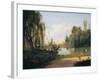 The Ducal Park of Colorno with a View of the Pond-null-Framed Giclee Print