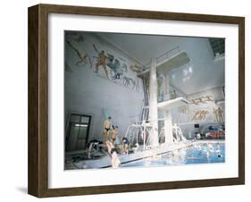 The Duce Pool, Rome, Lazio, Italy-Oliviero Olivieri-Framed Photographic Print