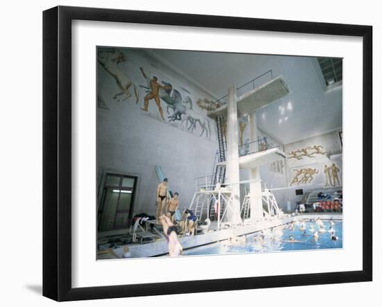 The Duce Pool, Rome, Lazio, Italy-Oliviero Olivieri-Framed Photographic Print