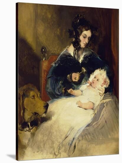 The Duchess of Abercorn and Child-Edwin Henry Landseer-Stretched Canvas