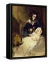 The Duchess of Abercorn and Child-Edwin Henry Landseer-Framed Stretched Canvas