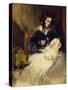 The Duchess of Abercorn and Child-Edwin Henry Landseer-Stretched Canvas