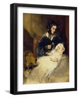 The Duchess of Abercorn and Child-Edwin Henry Landseer-Framed Giclee Print