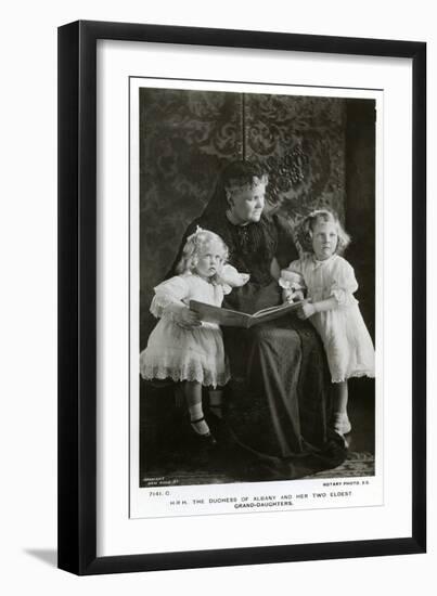 The Duchess of Albany and Her Two Eldest Granddaughters, C1910-Speaight-Framed Giclee Print