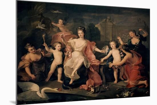 The Duchess of Burgundy and her Children - 18th century - oil on canvas - 216 x 268 cm-PIERRE GOBERT-Mounted Poster
