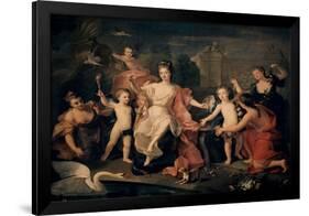 The Duchess of Burgundy and her Children - 18th century - oil on canvas - 216 x 268 cm-PIERRE GOBERT-Framed Poster