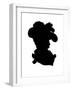 The Duchess of Devonshire in Silhouette-Theodore Tharp-Framed Giclee Print