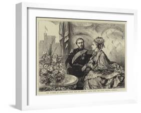 The Duchess of Edinburgh's First View of Windsor Castle from the State Railway Carriage-null-Framed Giclee Print