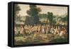 The Duchess of Lorraine Hunting-Claude Deruet-Framed Stretched Canvas