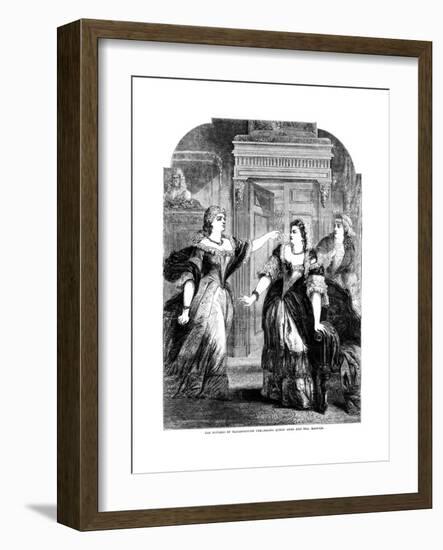 The Duchess of Marlborough Upbraiding Queen Anne (1665-171) and Mrs Masham-Pearson-Framed Giclee Print